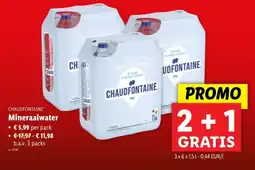 Lidl Mineraalwater aanbieding