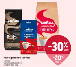 Delhaize Koffie, gemalen of in bonen aanbieding