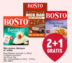 Delhaize Rijst, granen, rijstrepen of wafels aanbieding