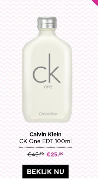 ICI PARIS XL Calvin Klein CK One EDT 100ml aanbieding
