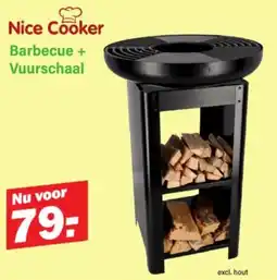 Van Cranenbroek Nice Cooker Barbecue + Vuurschaal aanbieding