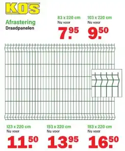 Van Cranenbroek KOS Afrastering Draadpanelen aanbieding
