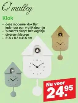 Van Cranenbroek O'malley Klok aanbieding