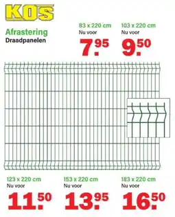 Van Cranenbroek KOS Afrastering Draadpanelen aanbieding