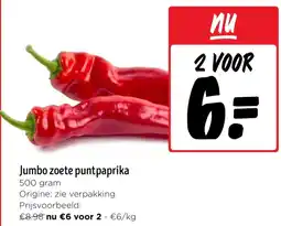 Jumbo Jumbo zoete puntpaprika aanbieding