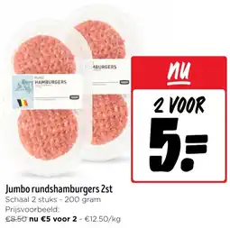 Jumbo Jumbo rundshamburgers aanbieding