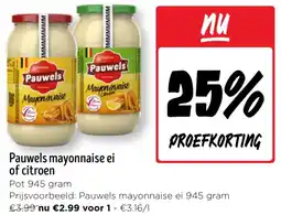 Jumbo Pauwels mayonnaise ei of citroen aanbieding