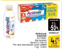 Cora Melkdrank DANONE ACTIMEL aanbieding