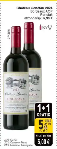 Cora Château Genetau 2024 Bordeaux AOP aanbieding