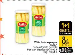 Cora Witte hele asperges AVILA aanbieding