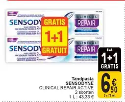 Cora Tandpasta SENSODYNE CLINICAL REPAIR ACTIVE aanbieding