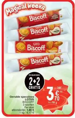 Cora Gevulde speculoos LOTUS BISCOFF aanbieding