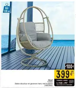 Cora Stoel TUNIA aanbieding