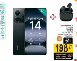 Cora Smartphone + oortjes XIAOMI REDMI NOTE 14 4G + Buds 6 Lite 6.67 aanbieding