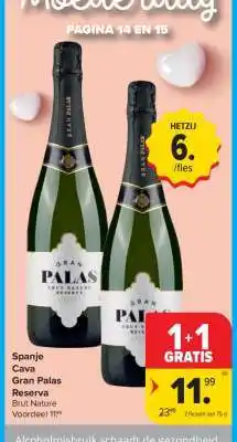 Carrefour Market Gran Palas Reserva Brut Nature aanbieding
