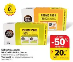 Carrefour Set koffiecapsules NESCAFÉ Dolce Gusto aanbieding