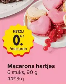Carrefour Macarons hartjes aanbieding