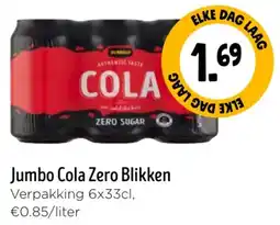 Jumbo Jumbo Cola Zero Blikken aanbieding