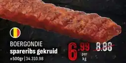 Horeca totaal Boergondie spareribs gekruid aanbieding
