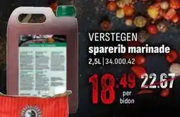 Horeca totaal Verstegen sparerib marinade aanbieding