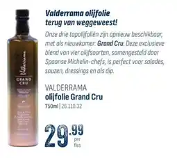Horeca totaal Valderrama olijfolie Grand Cru aanbieding