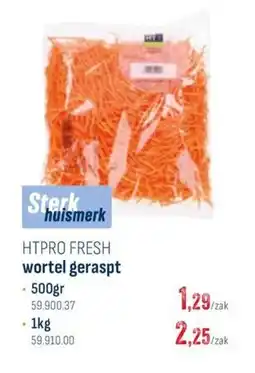 Horeca totaal Htpro fresh wortel geraspt aanbieding
