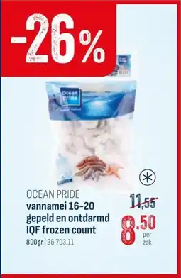 Horeca totaal Ocean pride vannamei 16-20 gepeld en ontdarmd iqf frozen count aanbieding