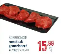 Horeca totaal Boergondie rumsteak gemarineerd aanbieding