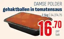 Horeca totaal Damse polder gehaktballen in tomatensaus aanbieding