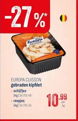 Horeca totaal Europa cuisson gebraden kipfilet aanbieding
