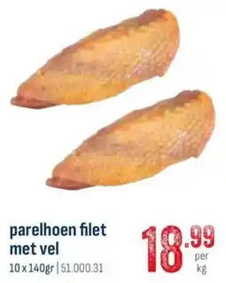 Horeca totaal Parelhoen filet met vel aanbieding