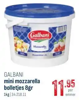 Horeca totaal Galbani mini mozzarella bolletjes aanbieding