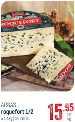 Horeca totaal Arbas roquefort 1/2 aanbieding
