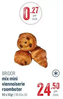 Horeca totaal Bridor mix mini viennoiserie roomboter aanbieding