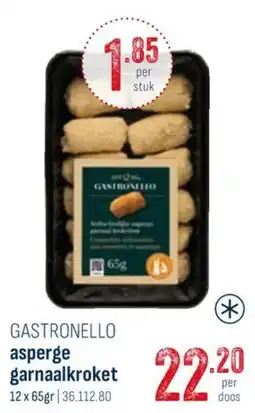 Horeca totaal Gastronello asperge garnaalkroket aanbieding