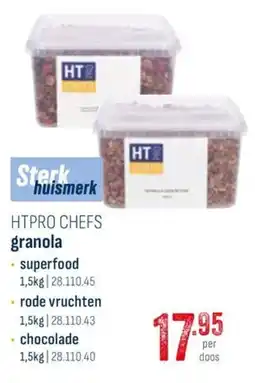 Horeca totaal Htpro chefs granola aanbieding