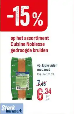 Horeca totaal Vb. kipkruiden met zout aanbieding