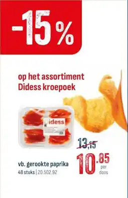 Horeca totaal Vb. gerookte paprika aanbieding