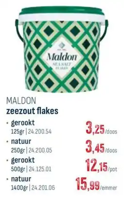 Horeca totaal Maldon zeezout flakes natuur aanbieding
