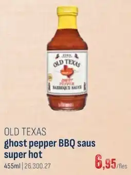 Horeca totaal Old texas ghost pepper bbq saus super hot aanbieding