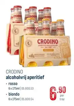 Horeca totaal Crodino alcoholvrij aperitief aanbieding