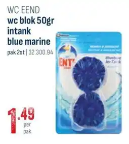 Horeca totaal Wc eend blok intank blue marine aanbieding