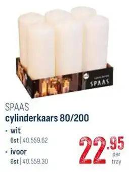 Horeca totaal Spaas cylinderkaars 80/200 aanbieding