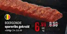 Horeca totaal Boergondie spareribs gekruid aanbieding