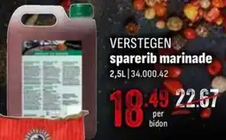 Horeca totaal Verstegen sparerib marinade aanbieding