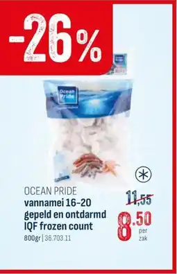 Horeca totaal Ocean pride vannamei 16-20 gepeld en ontdarmd iqf frozen count aanbieding