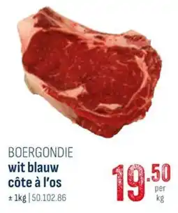 Horeca totaal Boergondie wit blauw côte à l'os aanbieding