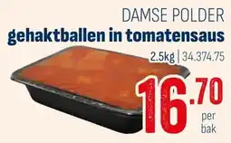 Horeca totaal Damse polder gehaktballen in tomatensaus aanbieding