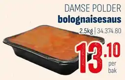 Horeca totaal Damse polder bolognaisesaus aanbieding
