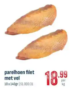 Horeca totaal Parelhoen filet met vel aanbieding